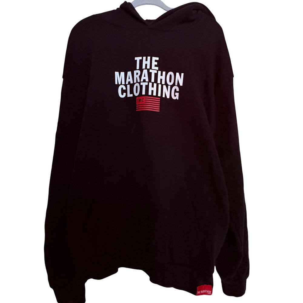 The Marathon Clothing TMC Hoodie Black Logo Sweatshirt XXL Nipsey Hussle
